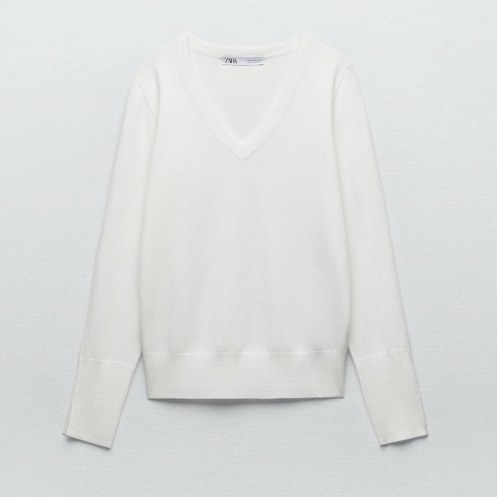 Zara Basic Knit Sweater (cream)